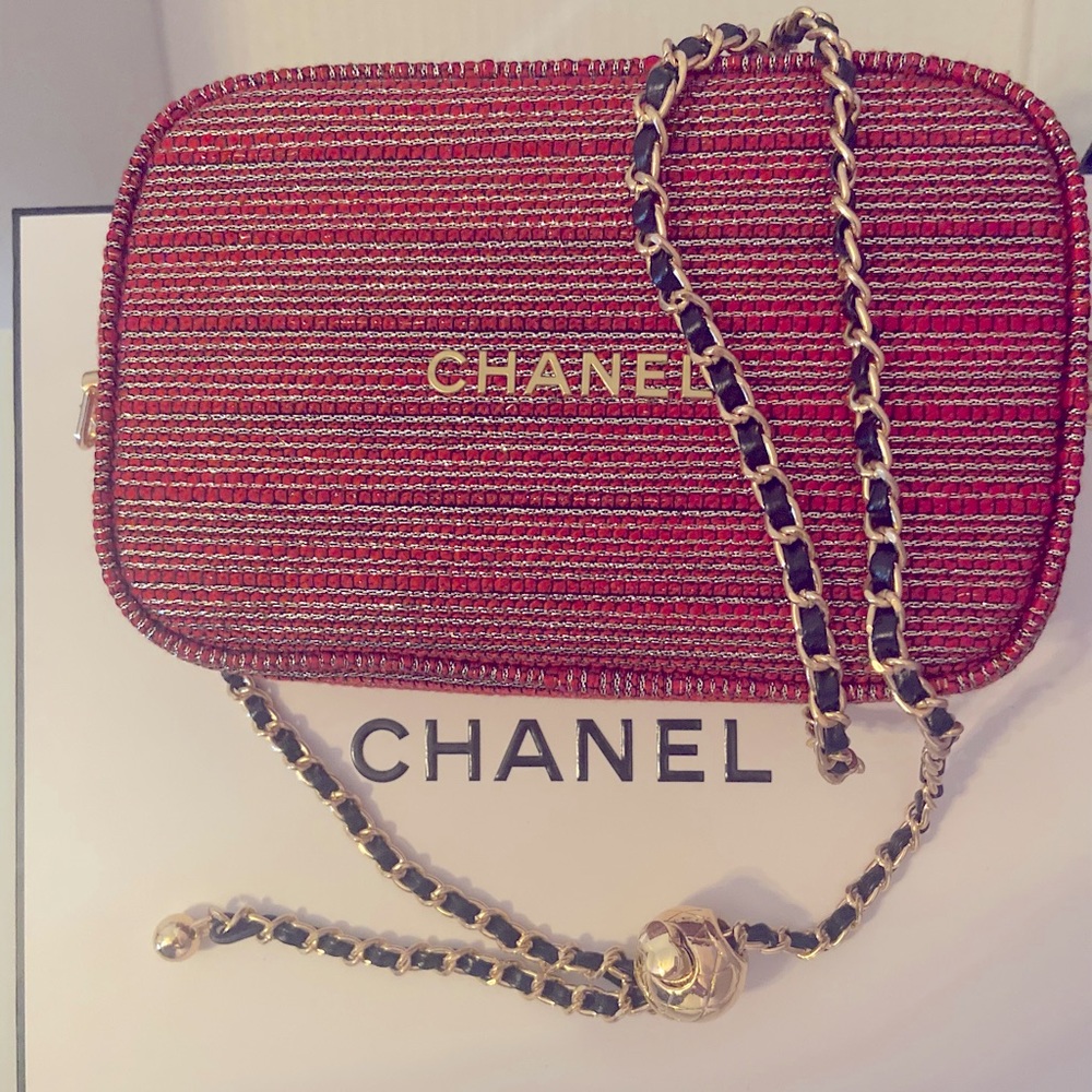 Chanel 2022 Gift Set cosmetics Pouch Lipgloss Trio